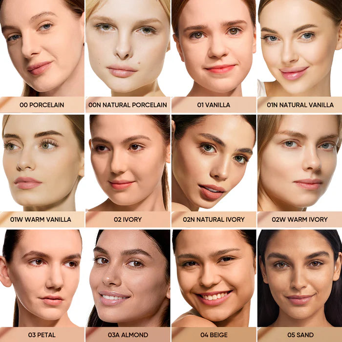 Skintific Cover All Perfect Matte Cushion Foundation High Coverage Oil Control 24 Hour Matte Finish