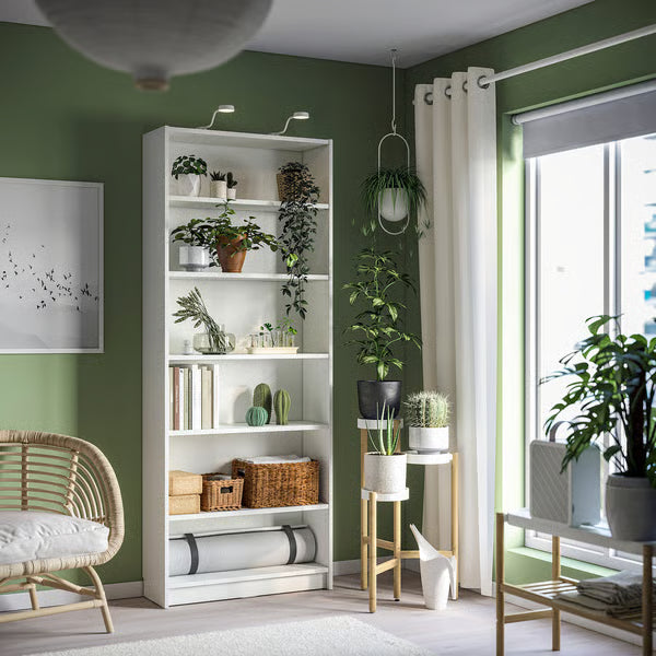 The Foundry Shelf Modern 5 Tier Tall Bookshelf With Industrial Edge And Precision Storage
